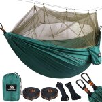 Hamac ultra - l�ger de voyage camping 300 kg capacit� de charge, (300 x 200 cm) respirante, nylon a parachute ...