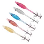 Hameon de pche en bois, pieuvre, crevettes, appt, calmar, hameon d'explosion de pche en mer, double ...