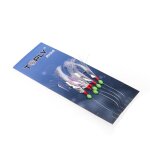 Hameon de pche en mer de haute qualit 5 pices / ensemble, crochet de pche a filament lumineux en ...