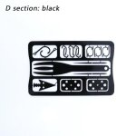 Hameon de poisson / lame de couteau a fourchette, outil multifonctionnel en acier inoxydable, bouton ...