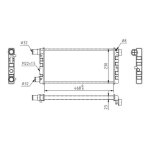 Hart 600 537 radiateur, refroidissement du moteur pour fiat