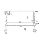 Hart 601 388 radiateur, refroidissement du moteur pour citro�n, peugeot