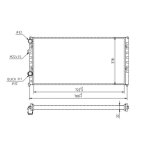Hart 601 435 radiateur, refroidissement du moteur pour vw