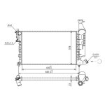 Hart 602 537 radiateur, refroidissement du moteur pour citro�n, peugeot