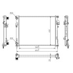 Hart 602 736 radiateur, refroidissement du moteur pour nissan, opel, renault