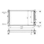 Hart 603 085 radiateur, refroidissement du moteur pour audi