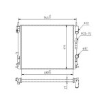 Hart 603 631 radiateur, refroidissement du moteur pour dacia, nissan, renault