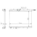 Hart 605 663 radiateur, refroidissement du moteur pour peugeot
