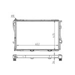 Hart 605 667 radiateur, refroidissement du moteur pour bmw