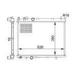 Hart 611 834 radiateur, refroidissement du moteur pour peugeot