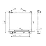 Hart 611 838 radiateur, refroidissement du moteur pour suzuki