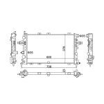 Hart 612 356 radiateur, refroidissement du moteur pour opel
