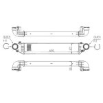 Hart 612 533 intercooler, echangeur pour mercedes - benz