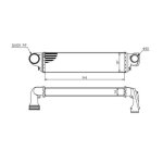 Hart 612 718 intercooler, echangeur pour bmw