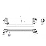 Hart 614 198 intercooler, echangeur pour mazda
