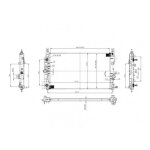 Hart 618 586 radiateur, refroidissement du moteur pour chevrolet, opel