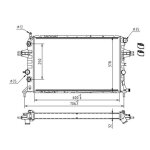Hart 620 274 radiateur, refroidissement du moteur pour opel