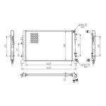 Hart 620 555 radiateur, refroidissement du moteur pour audi, skoda, vw