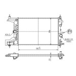 Hart 623 791 radiateur, refroidissement du moteur pour chevrolet, opel