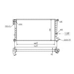 Hart 637 135 radiateur, refroidissement du moteur pour citro�n, peugeot