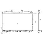 Hart 637 151 radiateur, refroidissement du moteur pour kia