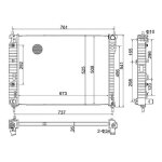 Hart 644 084 radiateur, refroidissement du moteur pour chevrolet, opel