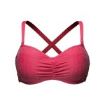 Haut de maillot de bain bandeau mousse armatures - rose