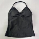 Haut de sport a bretelles palangrées sans logo, vêtements dos nu pour femmes, soutien - gorge froissé, ... Haut de sport a bretelles palangrées sans logo, vêtements dos nu pour femmes, soutien - gorge froissé, ...