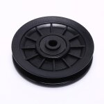 Haute qualit� durable et r�sistant a l'usure poulie roue noir roulement poulie roue c�ble equipement ...