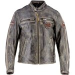 Helstons ace 10ans veste en cuir de moto, brun, taille m pour hommes