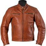 Helstons rocket blouson en cuir de moto, brun, taille s pour hommes