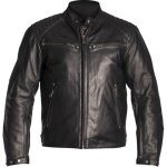 Helstons rocket blouson en cuir de moto, noir, taille l pour hommes