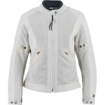Helstons stoner evo air mesh veste textile de moto pour femmes, argent, taille xl