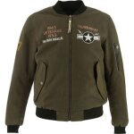 Helstons tiger blouson textile de moto, vert - brun, taille 2xl pour hommes