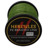 Hercules 8 brins 1000m pe tress ligne de pche tresse peche pche en eau sale tissage suprieur extrme ...