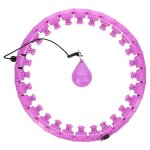 Hhw12 hula hoop grande taille violet avec poids hms