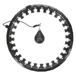 Hhw12 hula hoop noir grande taille avec poids hms