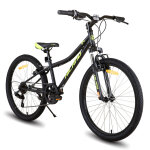 Hiland climber vtt enfant 24 pouces, v�lo de montagne 7 vitesses pour enfants et adolescents, fourche ...