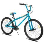 Hiland v�lo bmx 24 pouces pour gar�ons et filles, bmx freestyle pour hommes et femmes � bleu