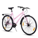 Hiland v�lo de course 28 pouces aluminium, 7 vitesses, v�lo de ville avec freins a disque, roues 700c, ...
