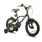 Hiland v�lo enfant 14 pouces pour gar�ons de 3 a 5 ans, avec roulettes, frein a main et frein a r�trop�dalage ...