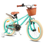 Hiland v�lo enfant 18 pouces pour filles avec roulettes, frein a main et frein a r�trop�dalage, bicyclette ...