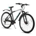 Hiland vtt 26 pouces, 18 vitesses, fourche suspendue, cadre en aluminium, freins a disque, pour homme ...