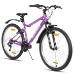 Hiland vtt 26 pouces pour femme, 18 vitesses, vtt pour femme avec freins en v, vtt robuste pour femme, ...