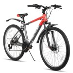Hiland vtt 27, 5 pouces, 18 vitesses, fourche suspendue, cadre en aluminium, freins a disque, pour homme ...