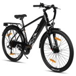 Hiland vtt electrique 26 pouces, e - mtb 250w avec batterie 36v 10. 4ah, v�lo tout - terrain a freins ...