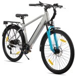 Hiland vtt electrique 26 pouces, moteur 250w, batterie 10, 4ah, e - mtb 7 vitesses, double frein a disque, ...