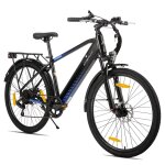 Hiland vtt electrique 26 pouces, moteur 250w, batterie 10, 4ah, e - mtb 7 vitesses, double frein a disque, ...