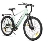 Hiland vtt electrique 26 pouces, moteur 250w, batterie 10, 4ah, e - mtb 7 vitesses, double frein a disque, ...