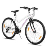 Hiland vtt femme 24 pouces, v�lo pour filles et femmes, 18 vitesses avec freins v - brake, cadre acier ...